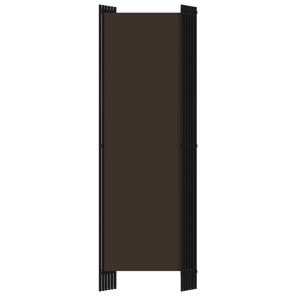 6-panels rumdeler 300 x 180 cm brun