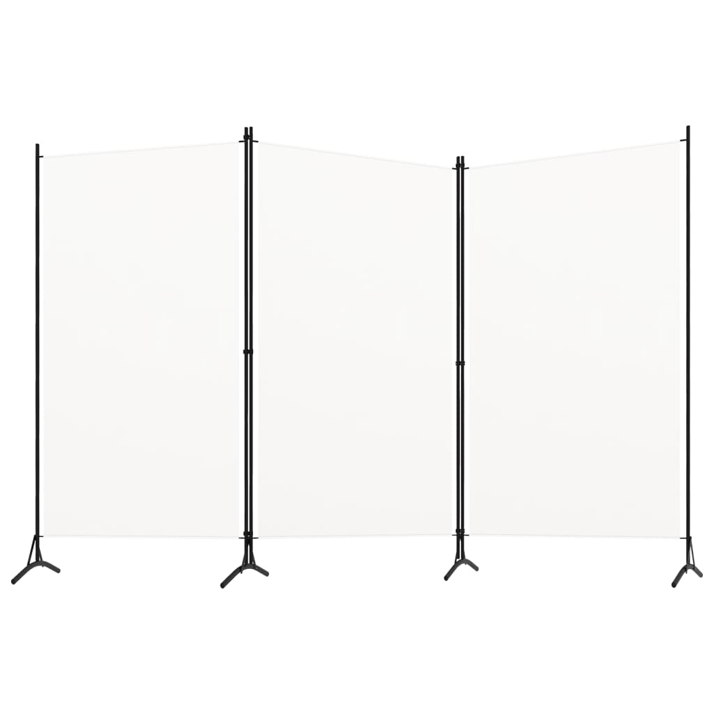 3-panels rumdeler 260x180 cm stof hvid