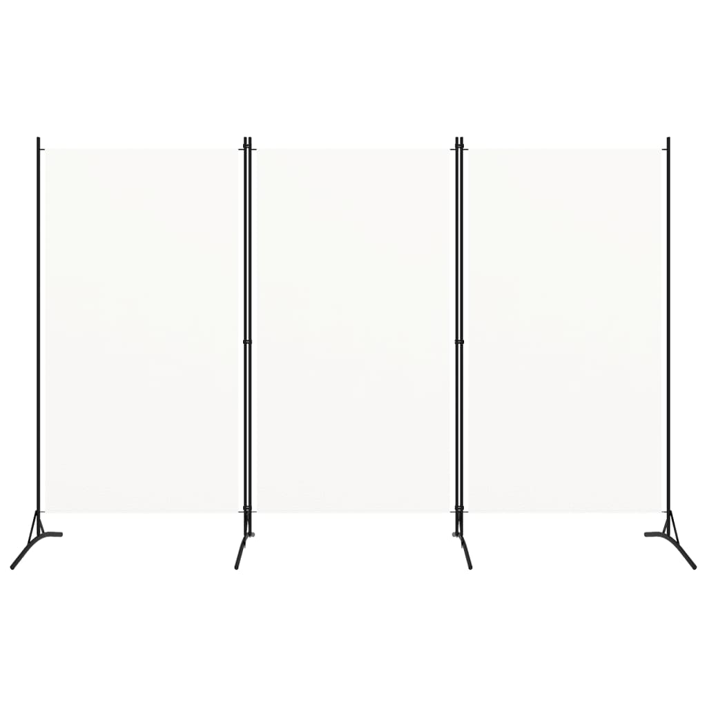 3-panels rumdeler 260x180 cm stof hvid
