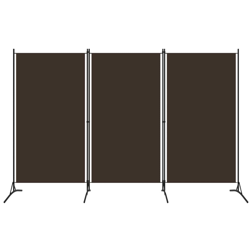 3-panels rumdeler 260 x 180 cm brun