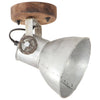 industrielle væg-/loftlamper 2 stk. 20x25 cm E27 sølvfarvet
