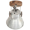 industrielle væg-/loftlamper 2 stk. 20x25 cm E27 sølvfarvet