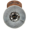 industrielle væg-/loftlamper 2 stk. 20x25 cm E27 sølvfarvet
