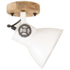 industrielle væg-/loftlamper 2 stk. 20x25 cm E27 hvid