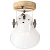 industrielle væg-/loftlamper 2 stk. 20x25 cm E27 hvid