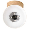 industrielle væg-/loftlamper 2 stk. 20x25 cm E27 hvid