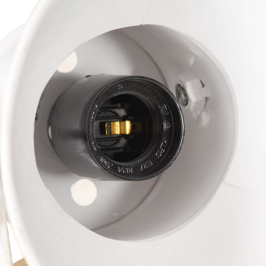 industrielle væg-/loftlamper 2 stk. 20x25 cm E27 hvid