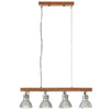 industriel loftlampe E27 mangotræ sølvfarvet