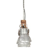 industriel loftlampe E27 mangotræ sølvfarvet