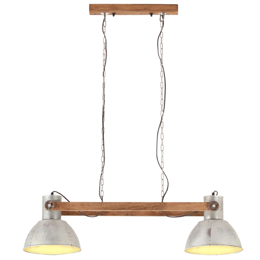 industriel hængelampe 25 W 109 cm E27 sølvfarvet