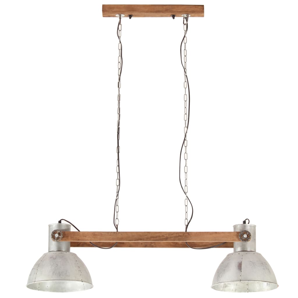 industriel hængelampe 25 W 109 cm E27 sølvfarvet