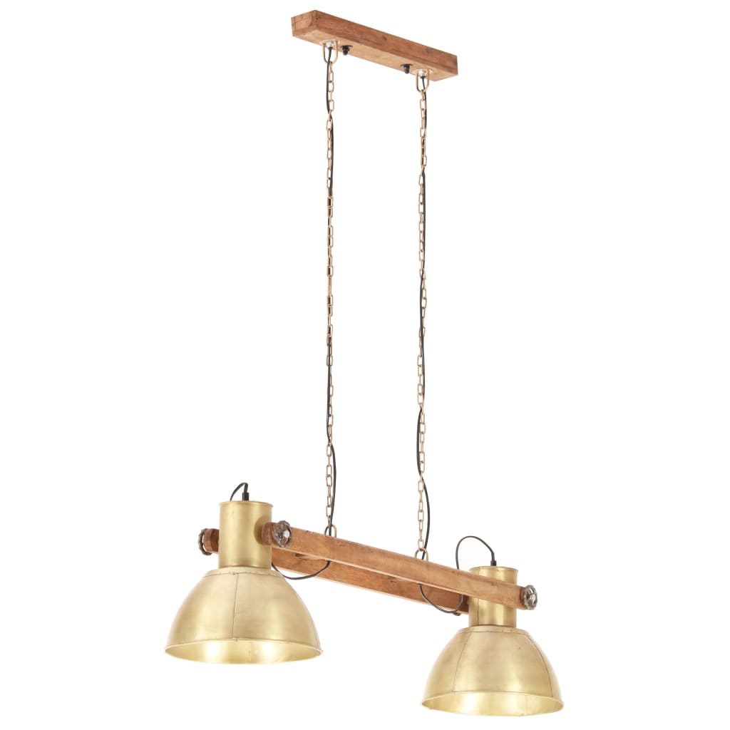 industriel hængelampe 25 W 109 cm E27 messingfarvet