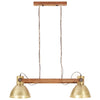 industriel hængelampe 25 W 109 cm E27 messingfarvet