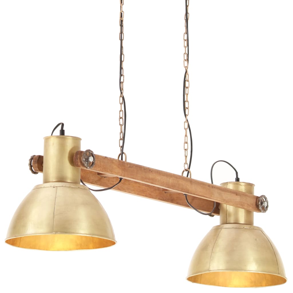 industriel hængelampe 25 W 109 cm E27 messingfarvet
