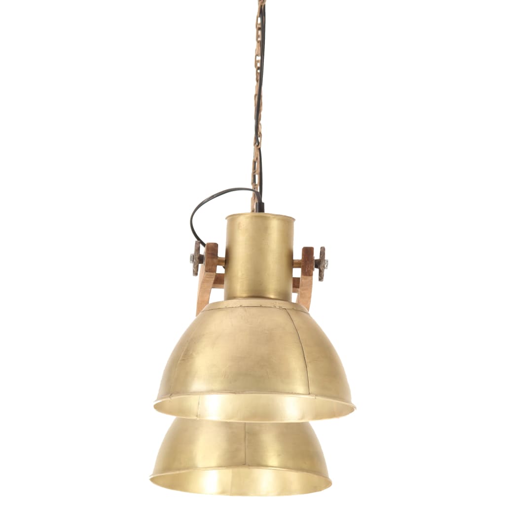 industriel hængelampe 25 W 109 cm E27 messingfarvet