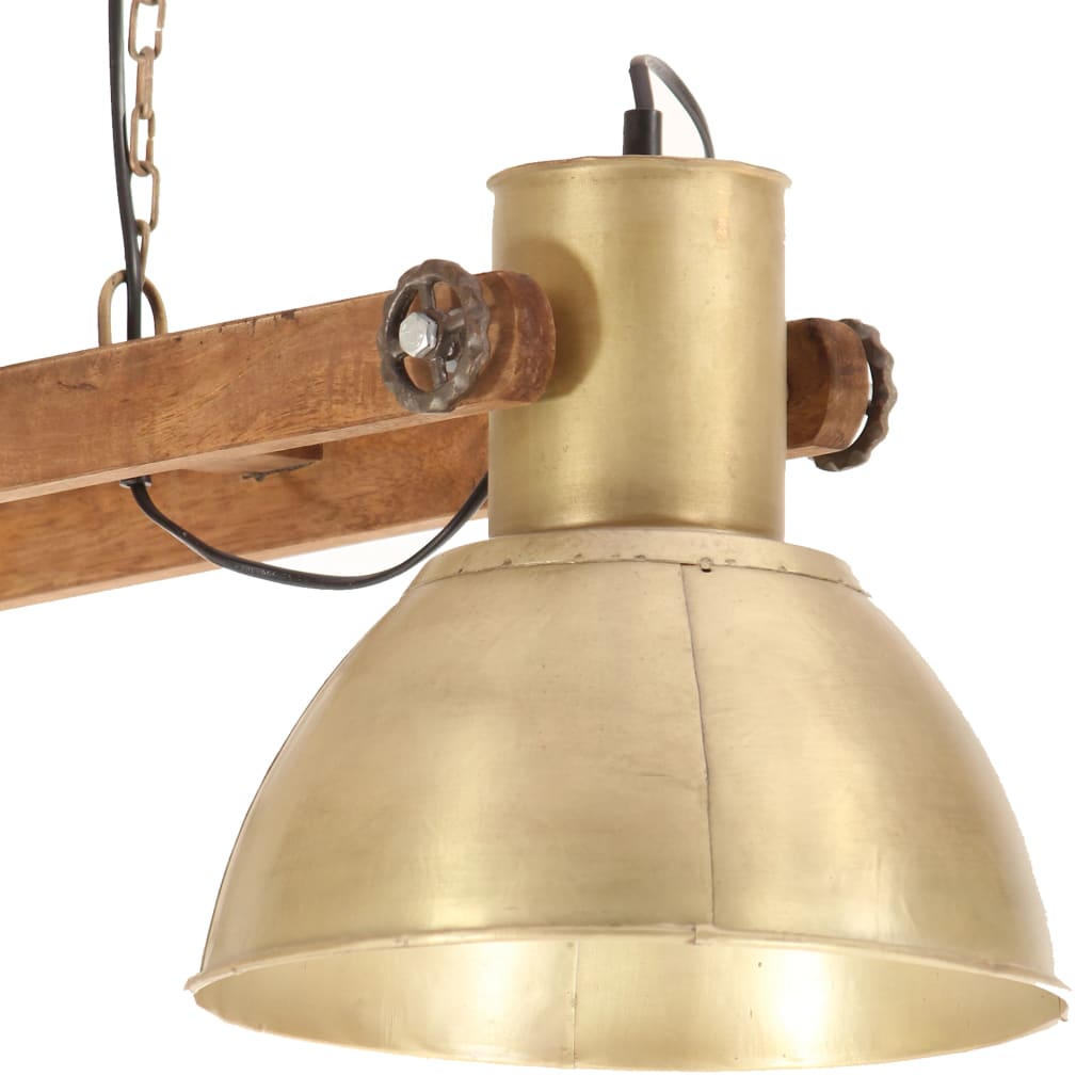 industriel hængelampe 25 W 109 cm E27 messingfarvet