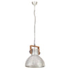 industriel hængelampe 25 W rund 40 cm E27 sølvfarvet
