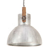 industriel hængelampe 25 W rund 40 cm E27 sølvfarvet