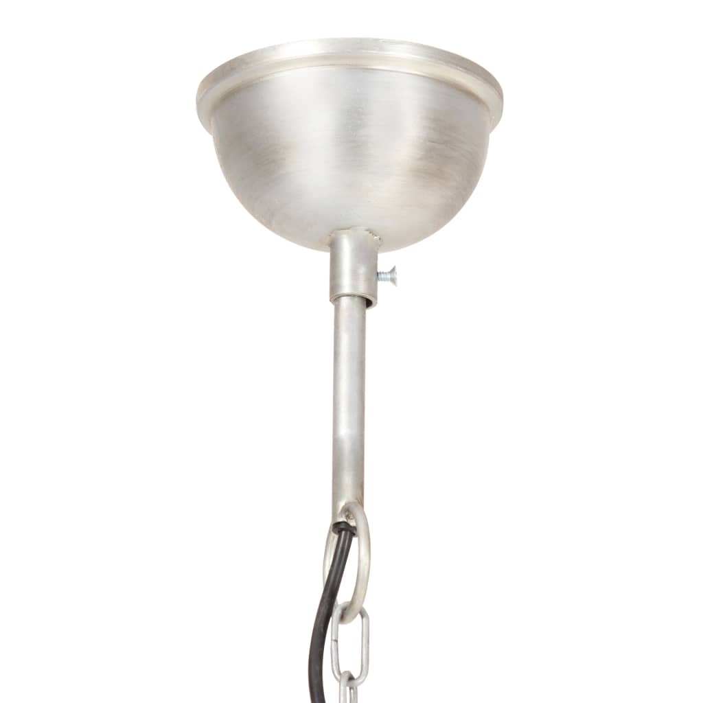 industriel hængelampe 25 W rund 40 cm E27 sølvfarvet