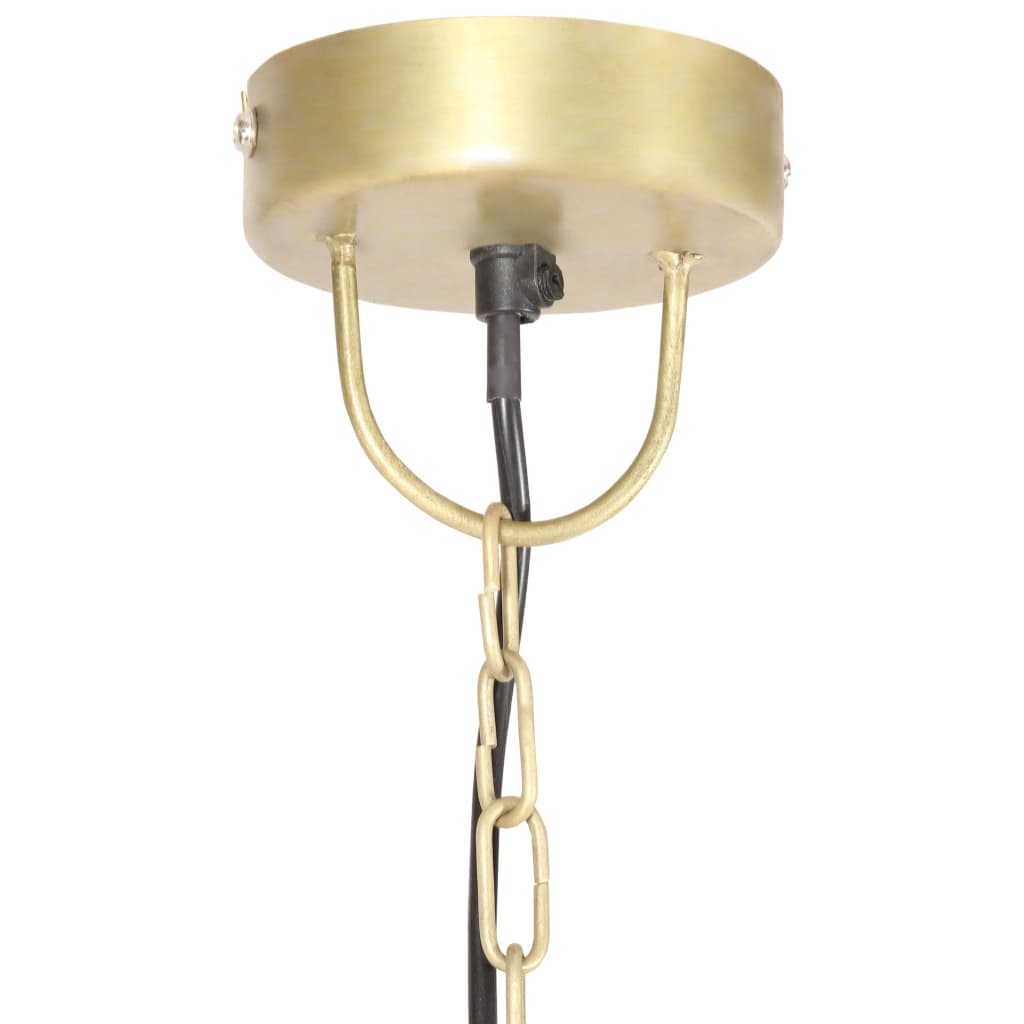 industriel hængelampe 25 W rund 30 cm E27 messingfarvet