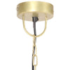 industriel hængelampe 25 W rund 30 cm E27 messingfarvet