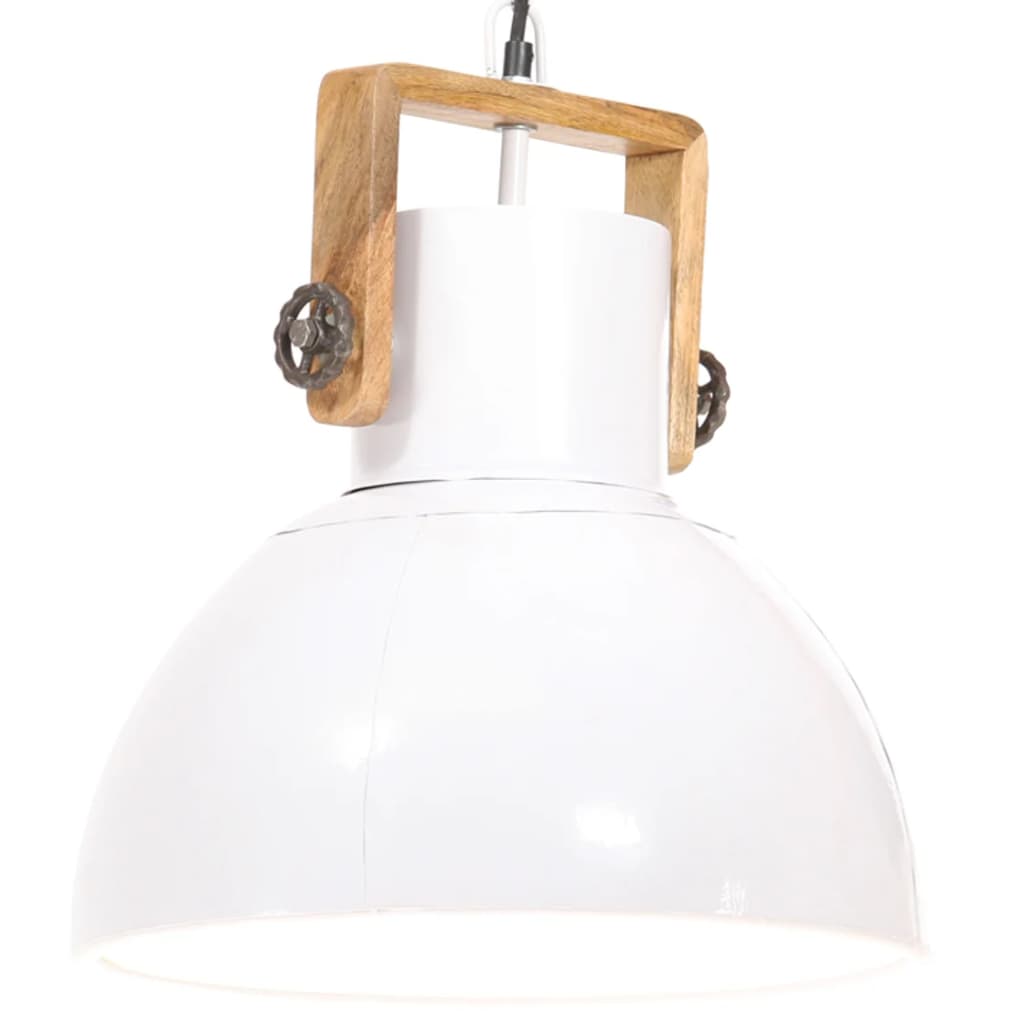 industriel hængelampe 25 W rund 40 cm E27 hvid
