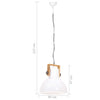 industriel hængelampe 25 W rund 40 cm E27 hvid