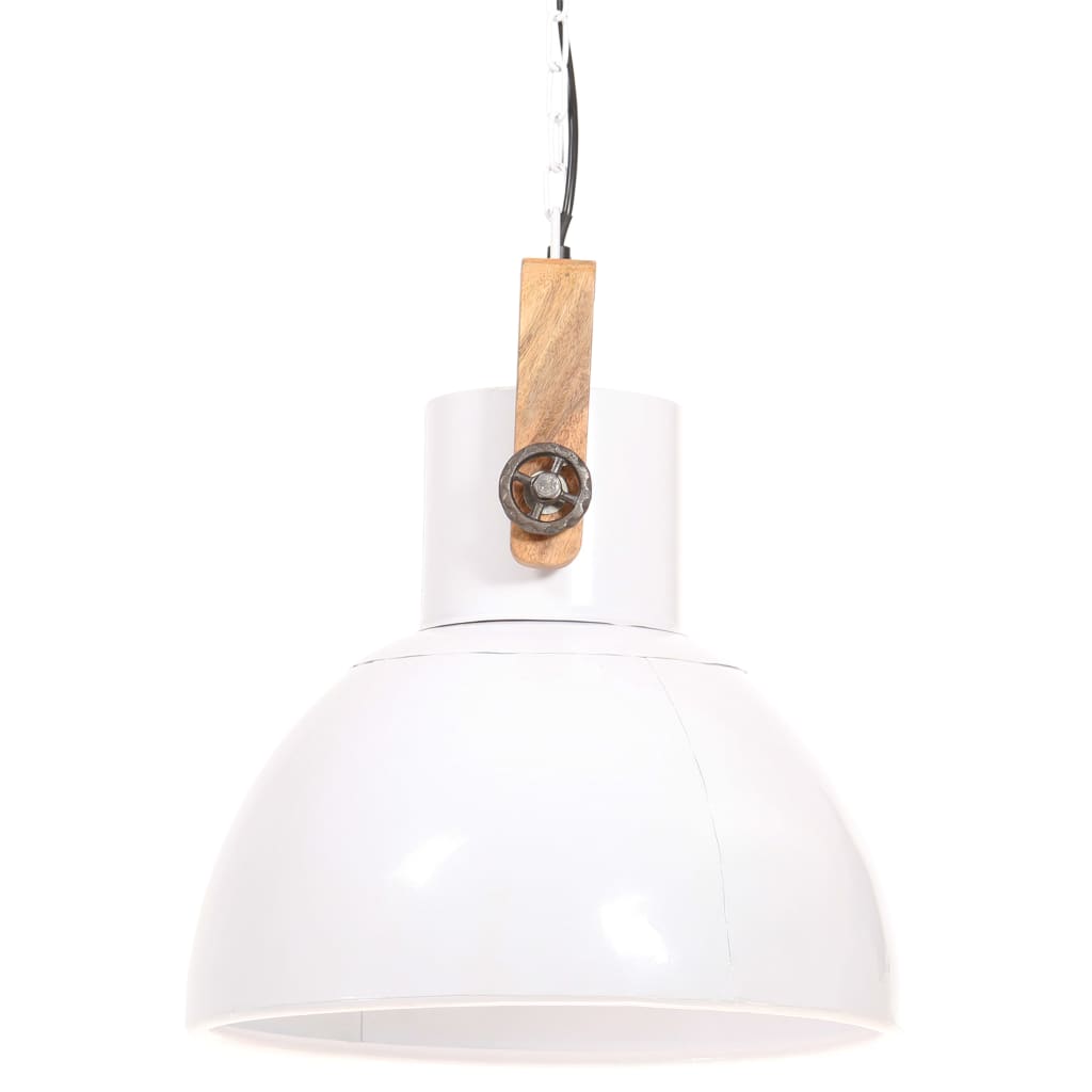 industriel hængelampe 25 W rund 40 cm E27 hvid