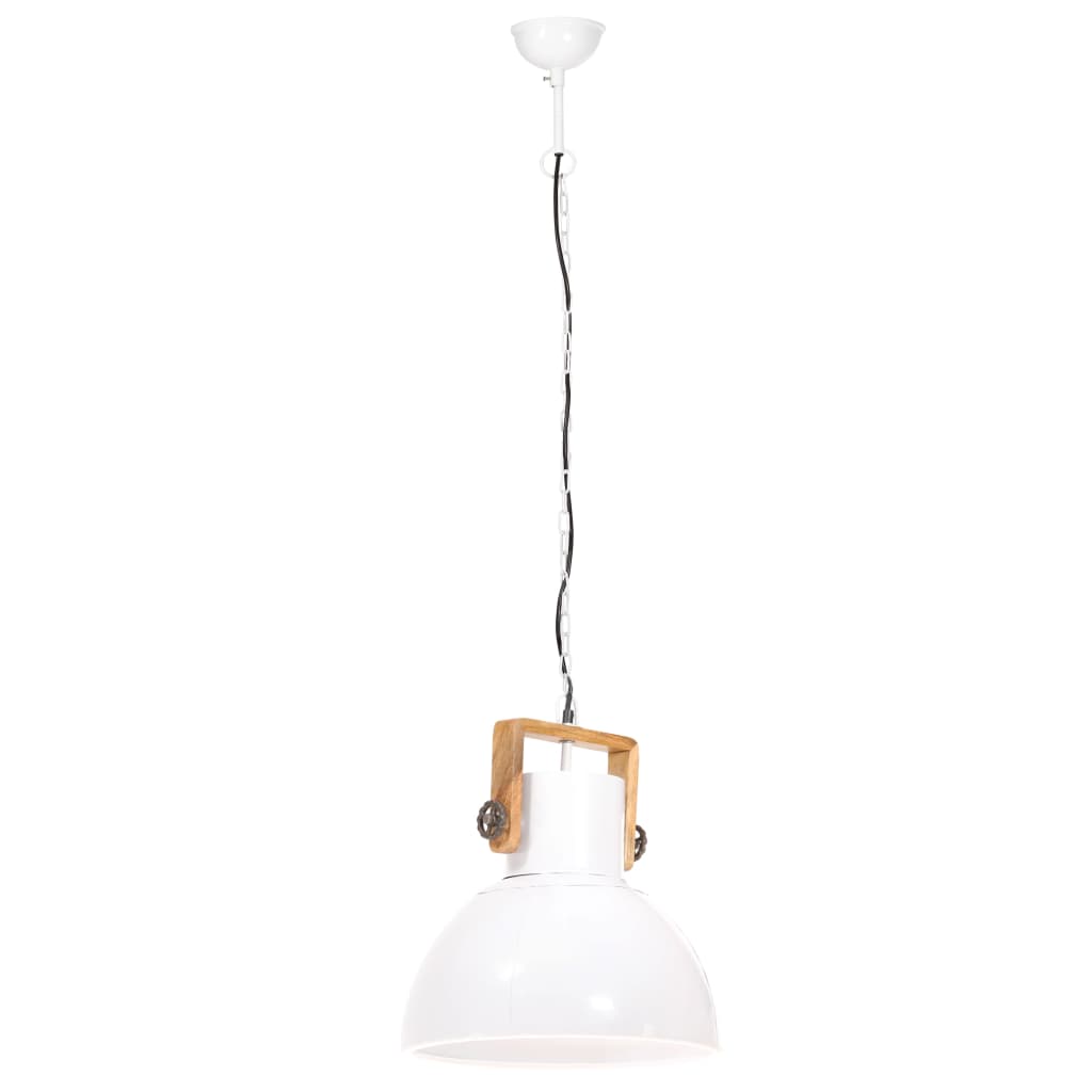 industriel hængelampe 25 W rund 40 cm E27 hvid