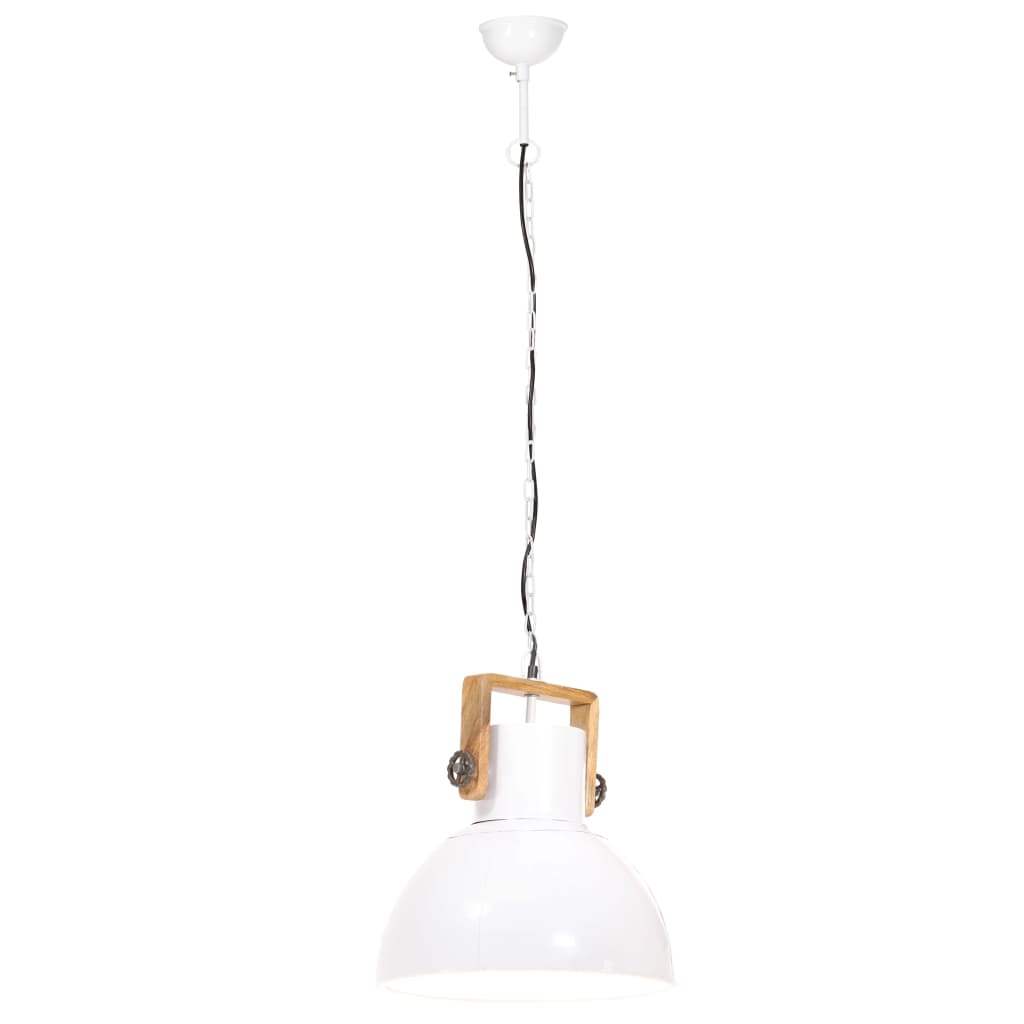 industriel hængelampe 25 W rund 40 cm E27 hvid