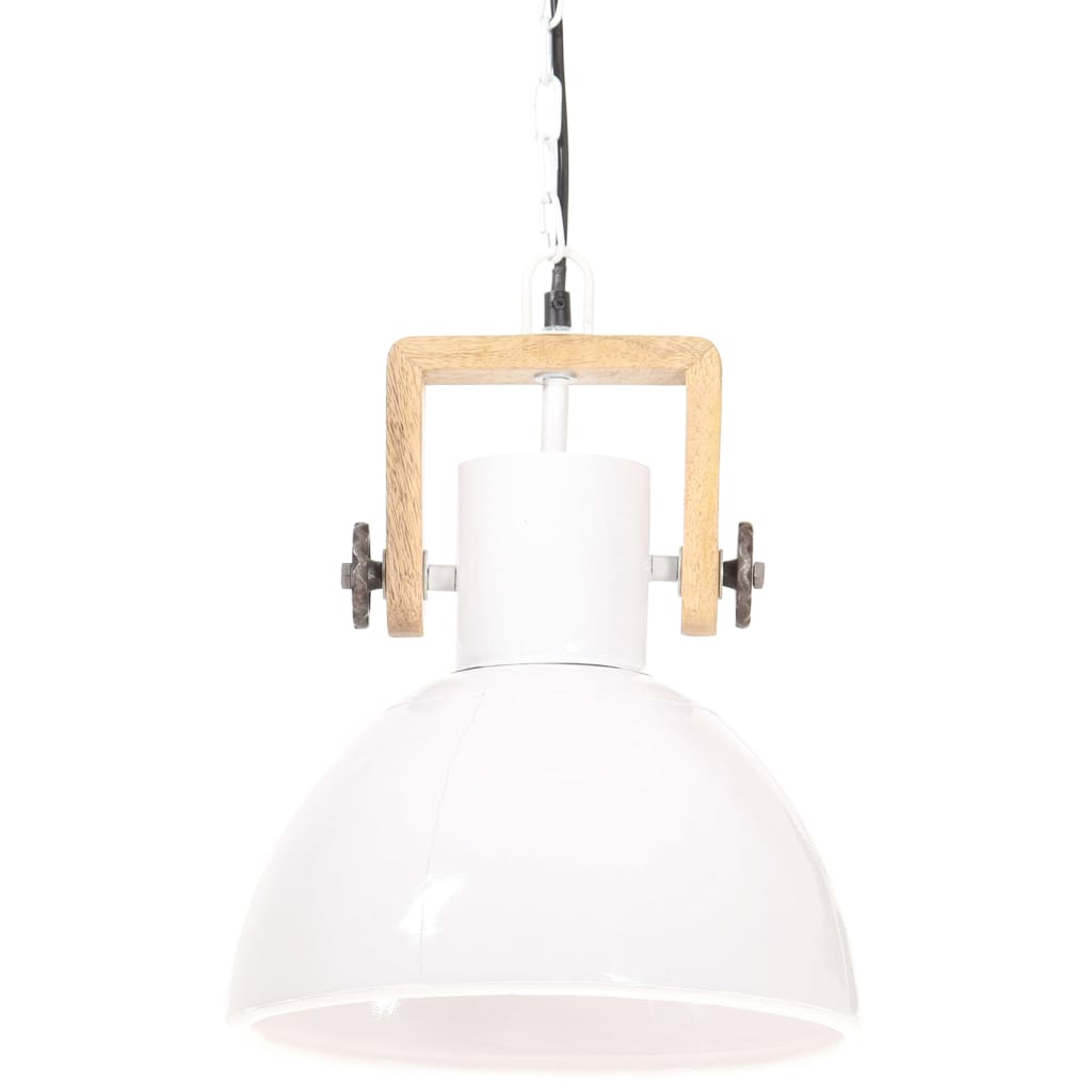 industriel hængelampe 25 W rund 30 cm E27 hvid