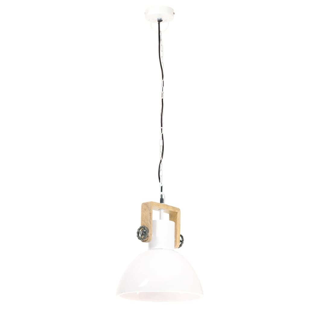 industriel hængelampe 25 W rund 30 cm E27 hvid
