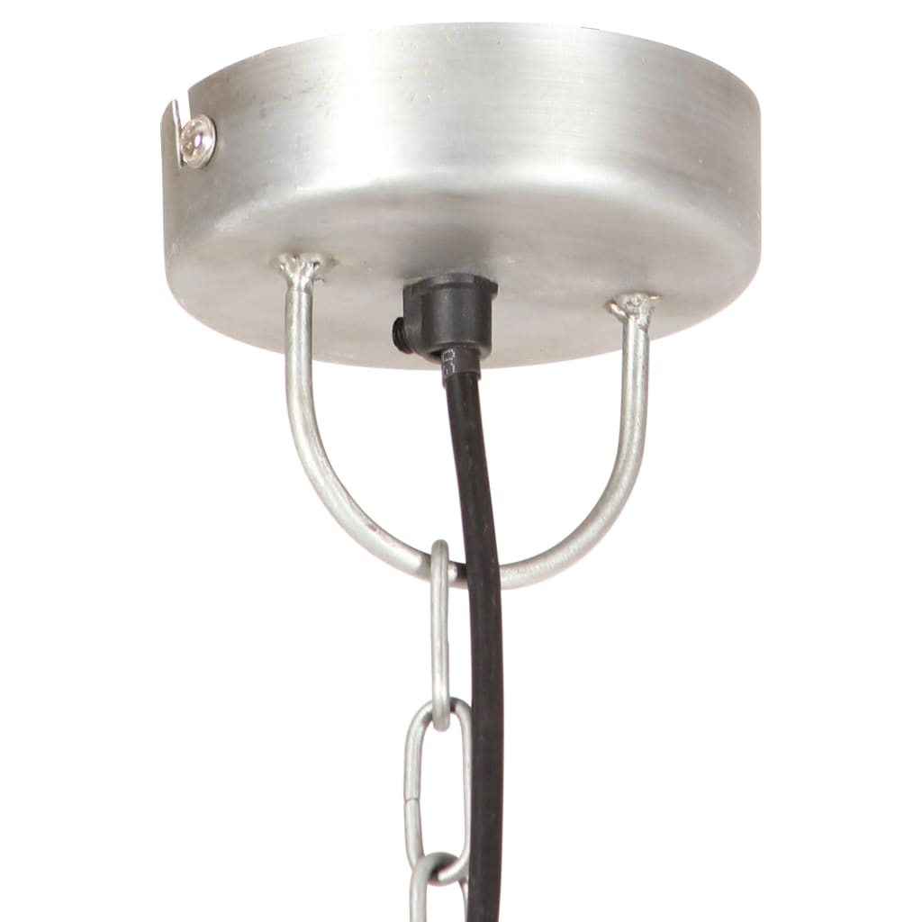 industriel hængelampe 25 W rund 42 cm E27 sølvfarvet