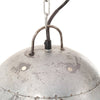 industriel hængelampe 25 W rund 42 cm E27 sølvfarvet