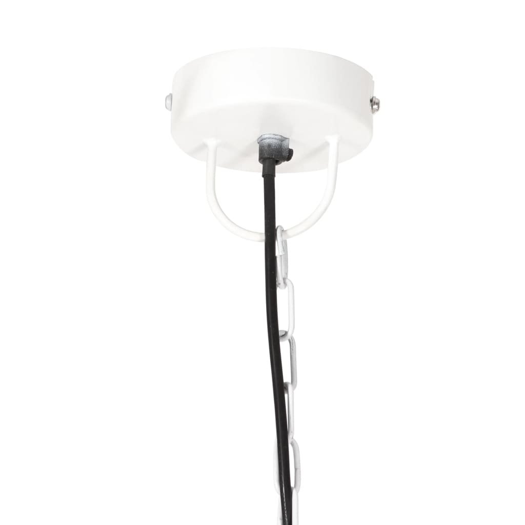 industriel hængelampe 25 W rund 42 cm E27 hvid