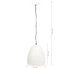 industriel hængelampe 25 W rund 42 cm E27 hvid