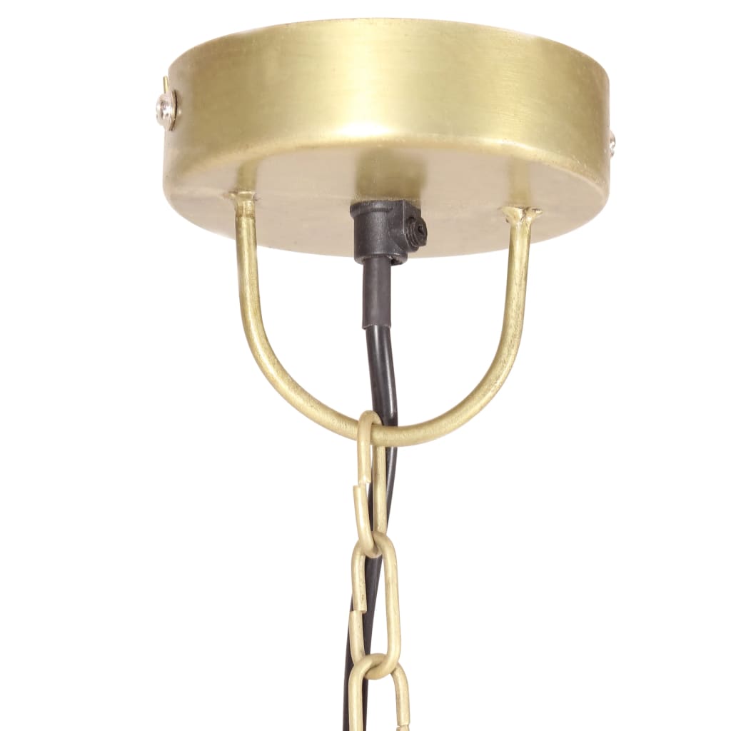 industriel hængelampe 25 W rund 32 cm E27 messingfarvet