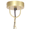 industriel hængelampe 25 W rund 32 cm E27 messingfarvet