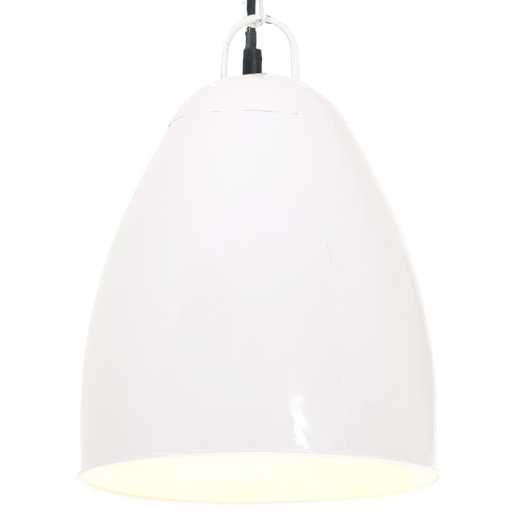 industriel hængelampe 25 W rund 32 cm E27 hvid