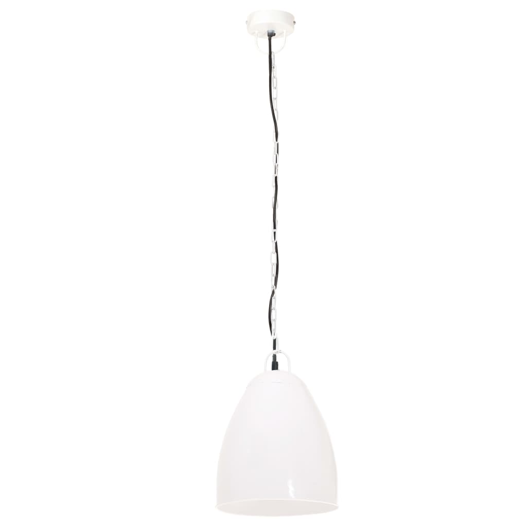 industriel hængelampe 25 W rund 32 cm E27 hvid
