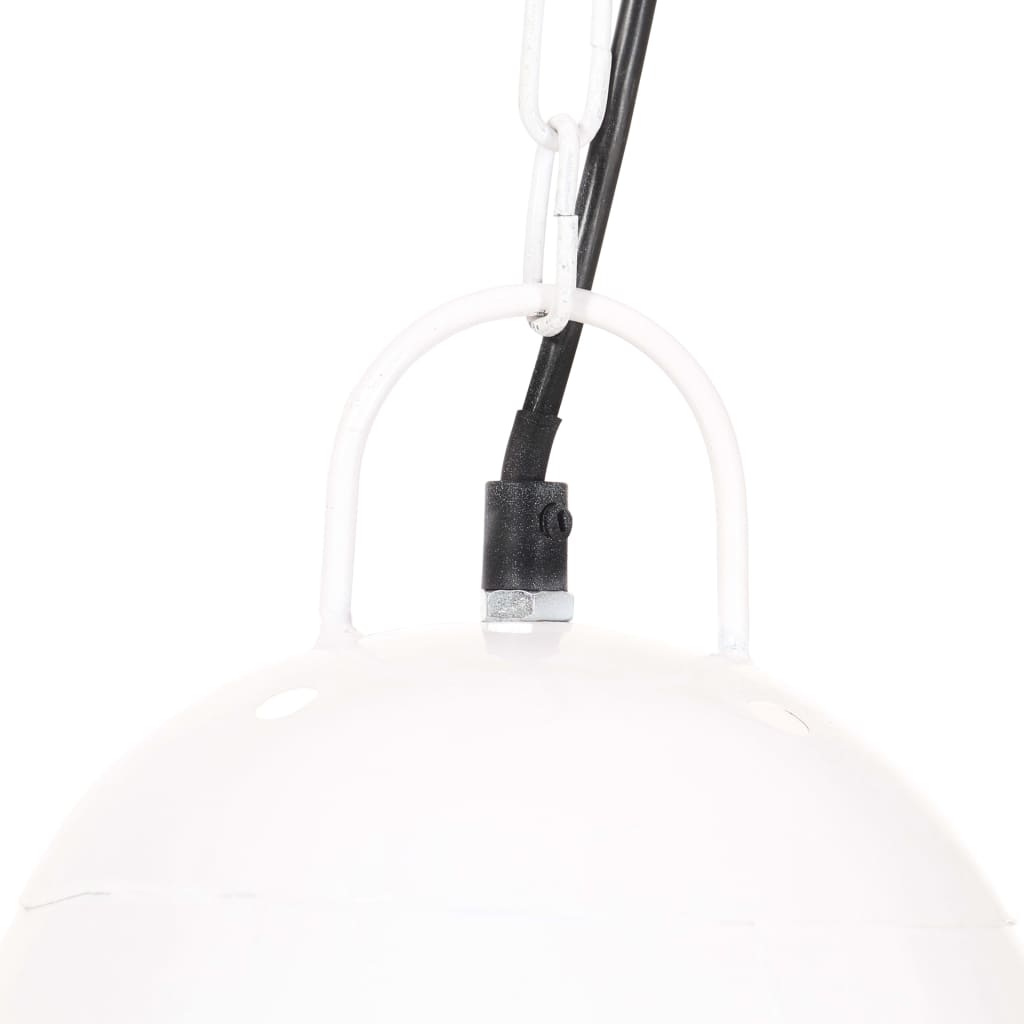 industriel hængelampe 25 W rund 32 cm E27 hvid