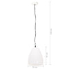 industriel hængelampe 25 W rund 32 cm E27 hvid