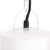 hængelampe 25 W rund 48 cm E27 hvid