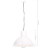 hængelampe 25 W rund 48 cm E27 hvid