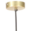 hængelampe 25 W rund 28,5 cm E27 messingfarvet