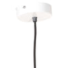 hængelampe 25 W rund 28,5 cm E27 hvid