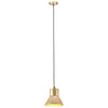 hængelampe 25 W rund 17 cm E27 messingfarvet