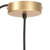 hængelampe 25 W rund 17 cm E27 messingfarvet
