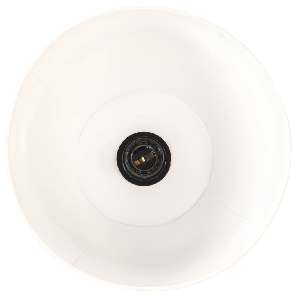 gulvlampe E27 massivt mangotræ hvid