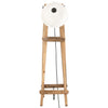 gulvlampe E27 massivt mangotræ hvid